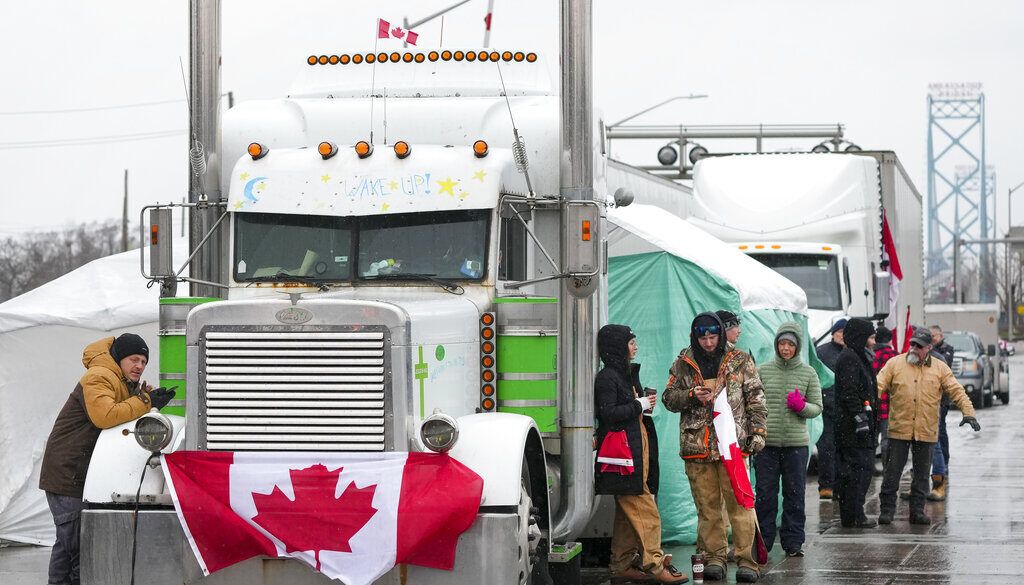 Virus Outbreak Canada Protests