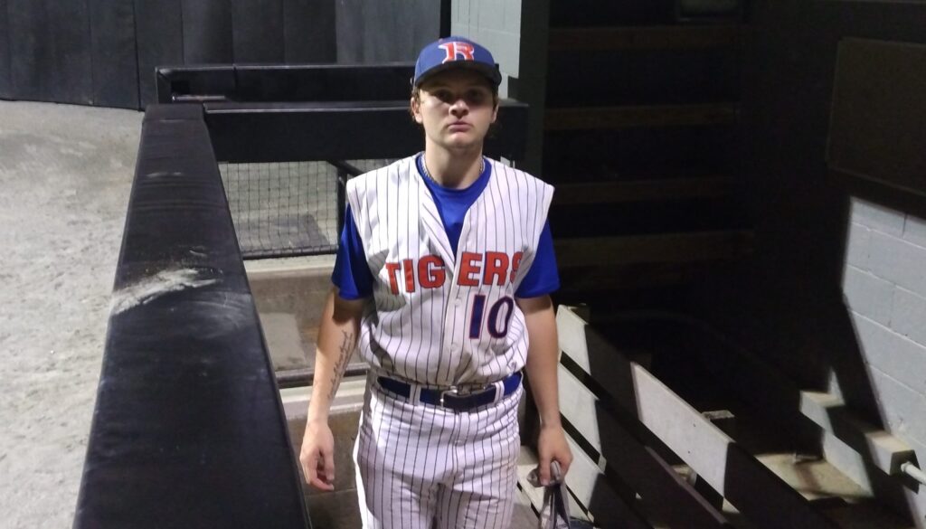 Drake Purvis after no no in Burlington