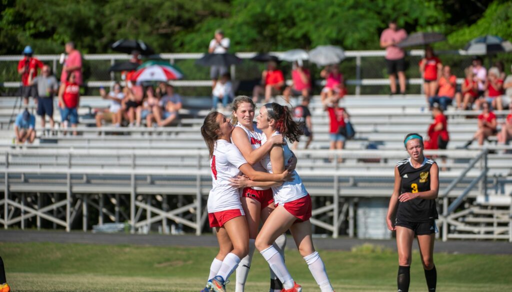 Wheatmore girls soccer regional final happy