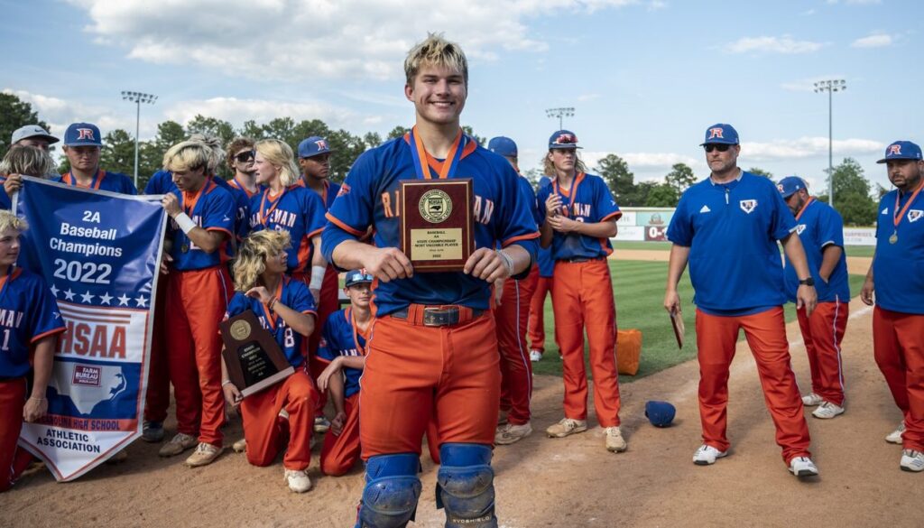 Brooks Brannon with MVP award