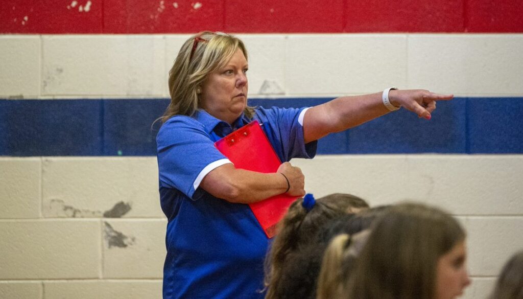 Asheboro volleyball coach Kim Black Aug2022