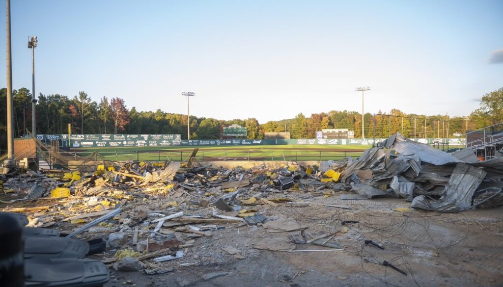 McCary Park grandstand demolished Oct 2022