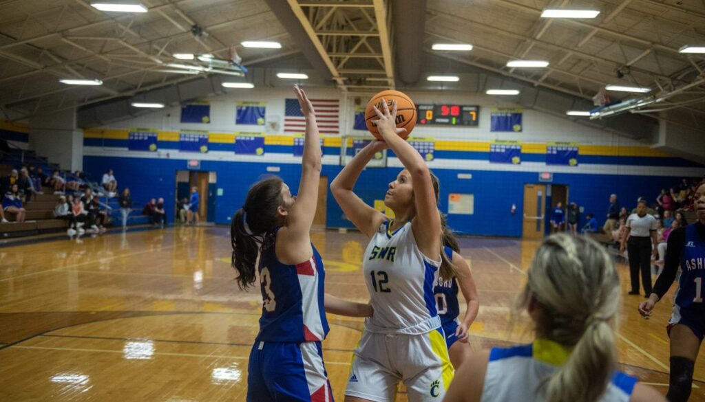 SWR girl shoots over Asheboro Nance Nov2022