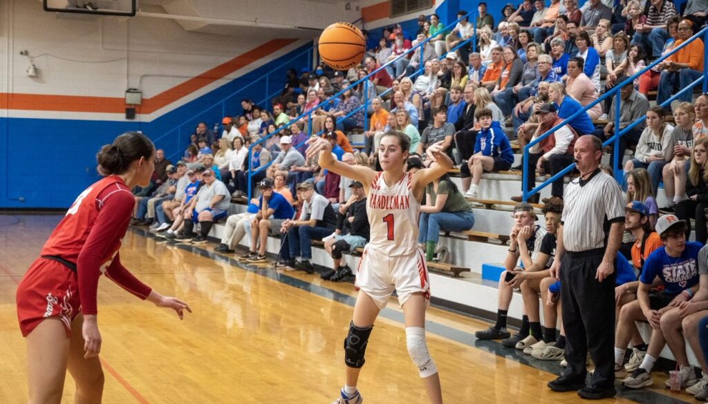 Randleman girls Gracie Beane v Hendersonville Feb2023