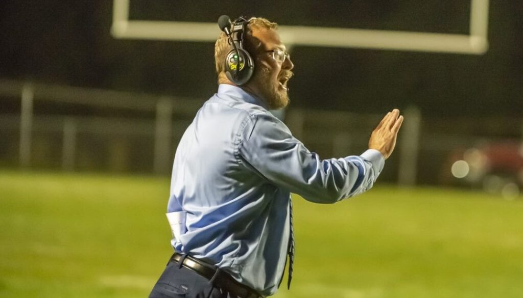 Trinity football coach Marlon Morris from 2021 season