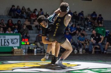 UCA wrestler Alec Millikan in state duals Jan2023