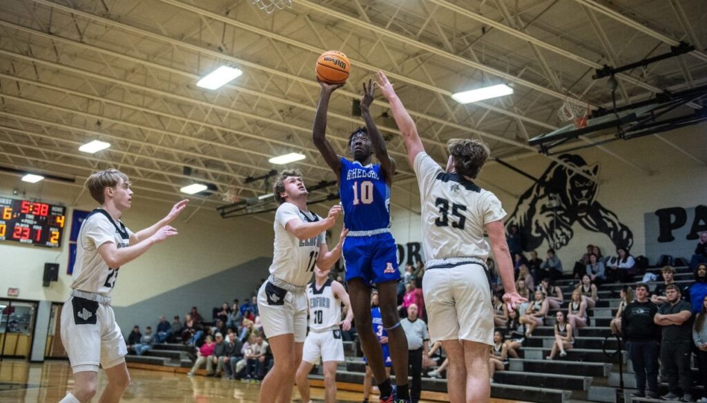 Asheboro boys Jerquarius Stanback at Ledford