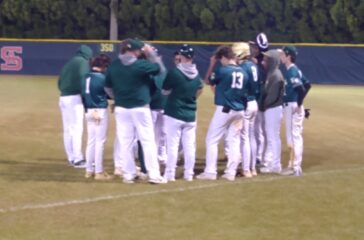 ER baseball players after game at SA