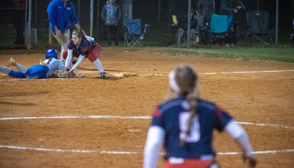 SWR at PG softball third base play March2023