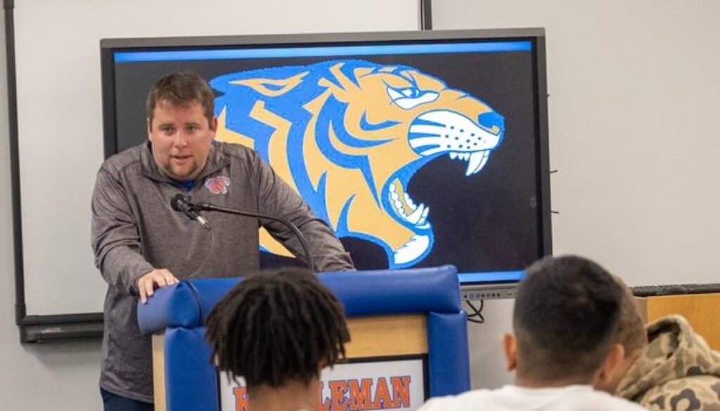 Randleman girls coach Steven Rightmyer