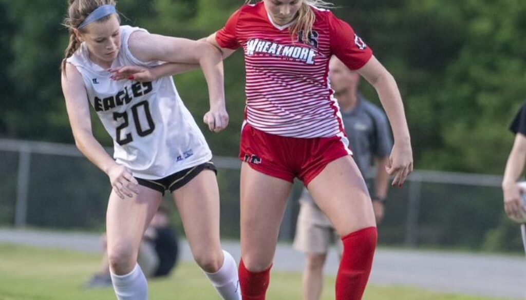 Wheatmore girls soccer Summer Bowman v East Davidson 2022