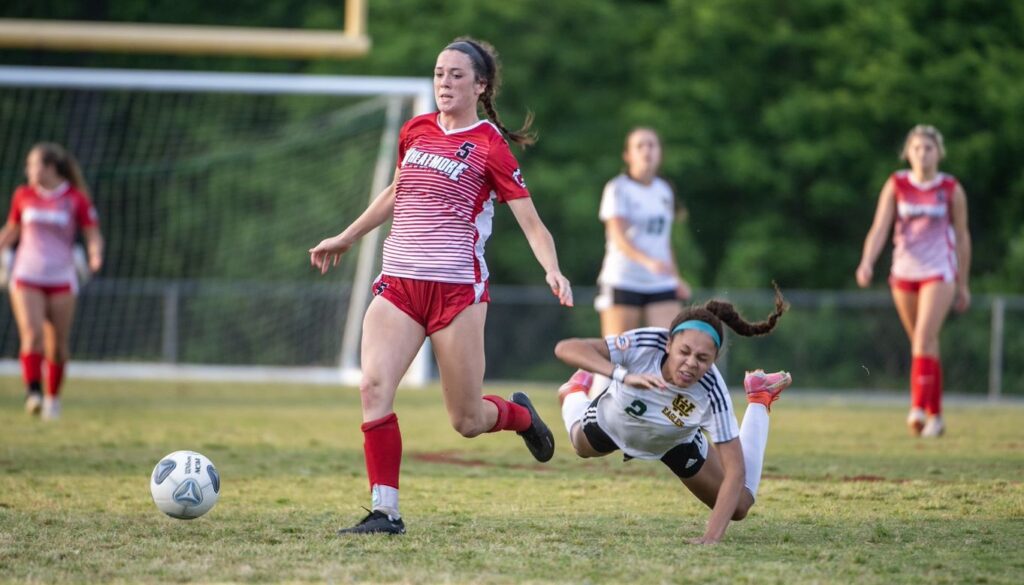 Wheatmore soccer Ellie Garrison v Wilkes Central May2023