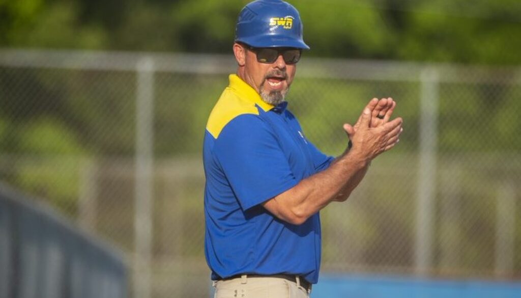 SWR softball coach Chad Whitson from 2022 season
