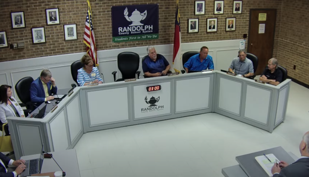 Randolph County Schools meeting