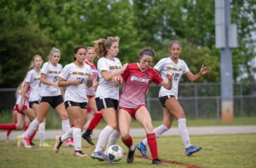 Wheatmore girls soccer Ellie Garrison v Shelby May2023