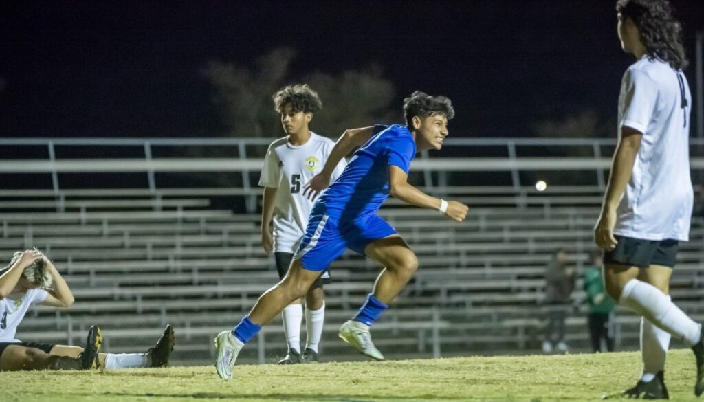 Asheboro boys soccer Cristian Ortiz smiles 2022season